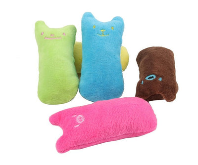 Catnip Cat Toys Pillow Interactive Cat Toy Catnip Pet Supplies Pillow Thumb Plush Teeth Grinding Bite Mint Cat Accessories - Shopies Deals