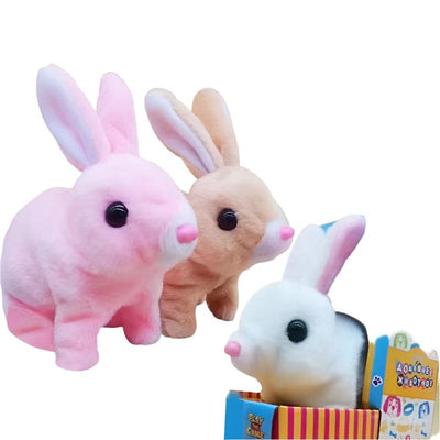 Pet Plush Electric White Rabbit Toys - Shopies Deals