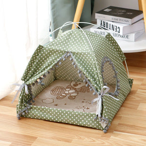 Tent House Enclosed Pet Bed - Shopies Deals